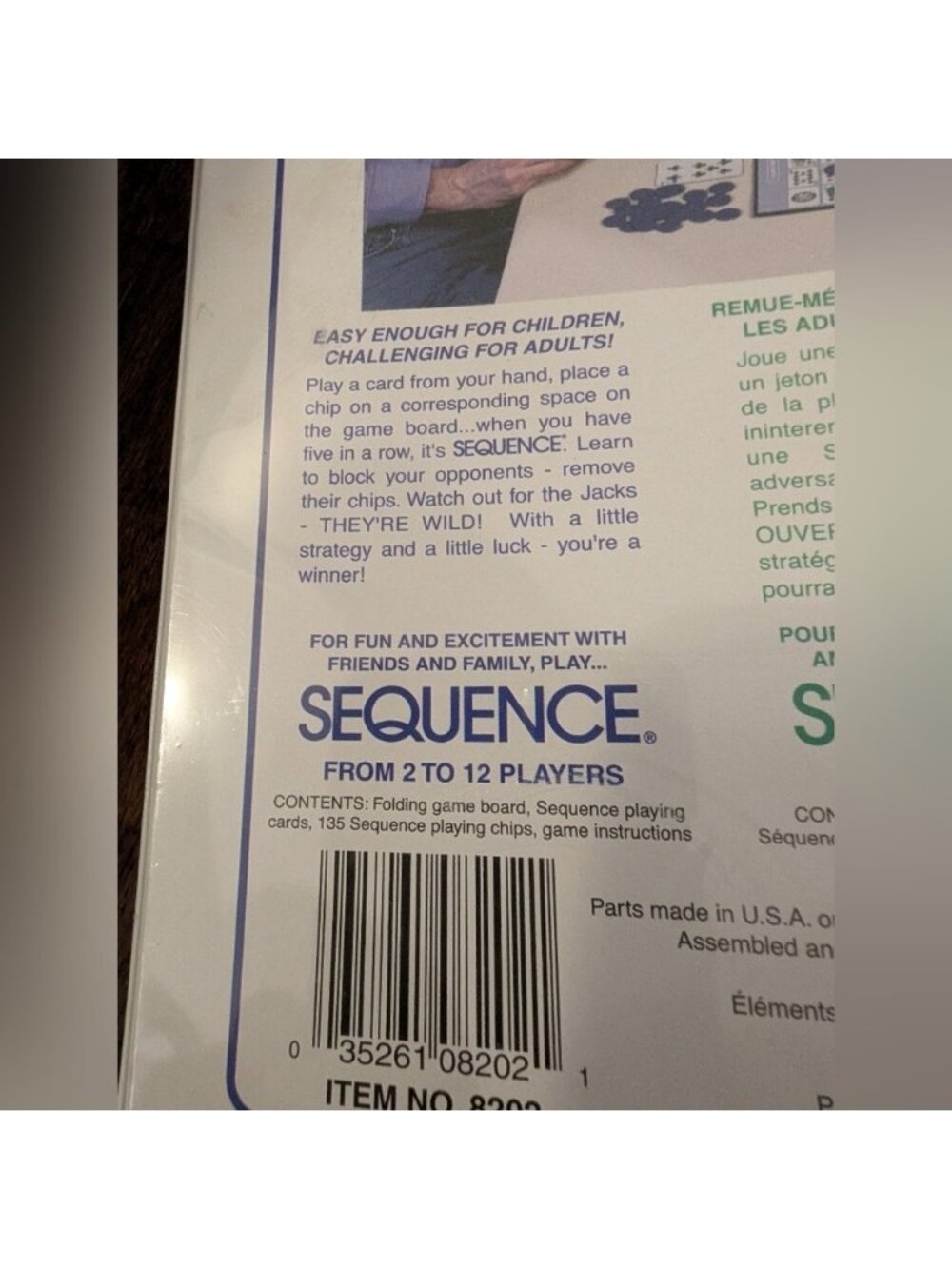 Sequence Original Game, Trilingual, with French and Spanish Instructions By Jax - Picture 4 of 11